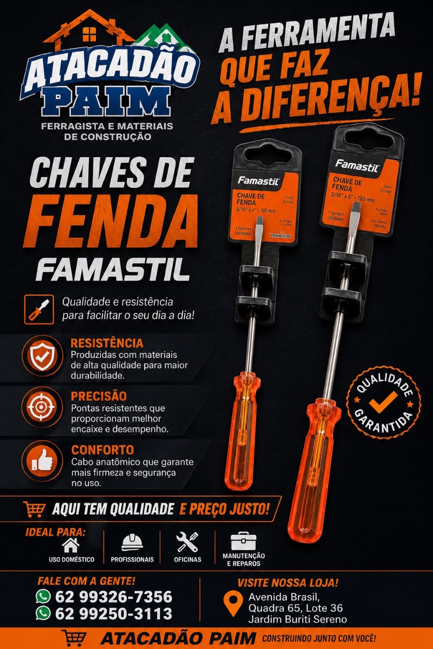 Chaves de fenda Famastil