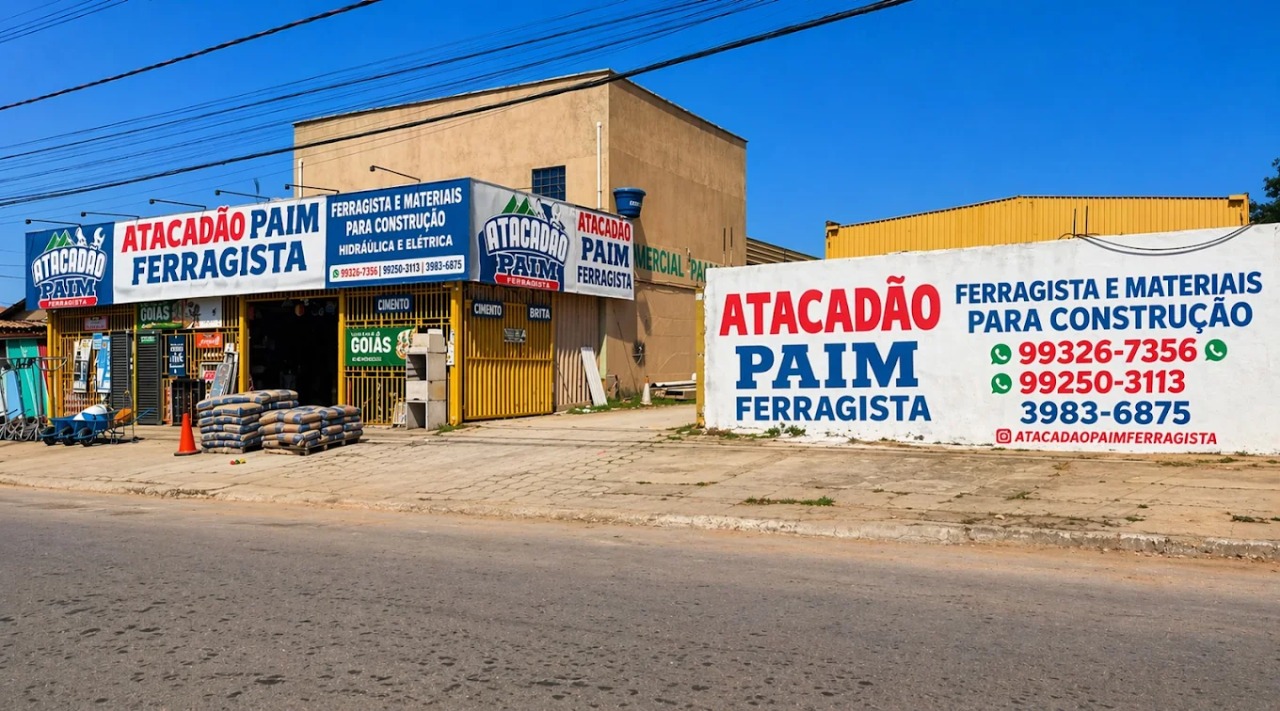 Fachada do Atacadão Paim Ferragista