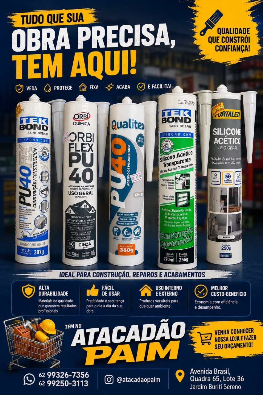 Linha de selantes e adesivos para construção e reparos